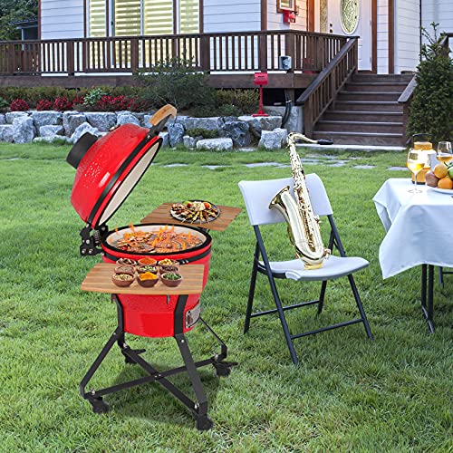 Erreloda 18in Steel Charcoal Grill Red
