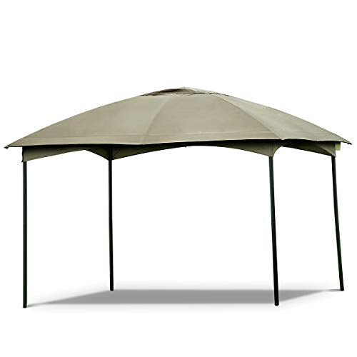 Tangkula Outdoor Gazebo 11.5’ x 11.5', Fully Enclosed Canopy Gazebo Tent with Removable 4 Walls, Suitable for Patio Garden Lawn Beach, with 133 Square Feet of Shade