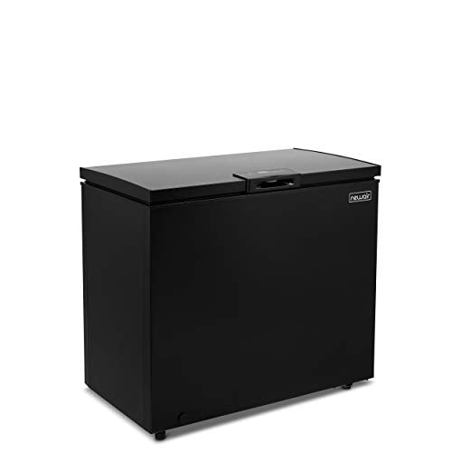 NewAir Chest Freezer - 7 Cubic Feet Reach In Freezer Chest - Quiet Freezer with Digital Temperature Control, Open Door Alarm, and Fast Freeze Mode - Black
