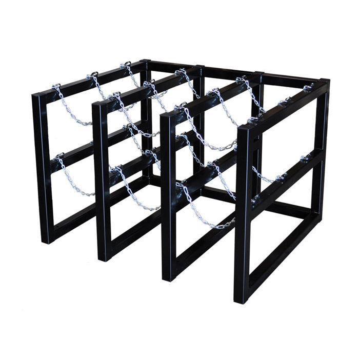 Justrite 3W X 3D Gas Cylinder Storage Rack | For 9 Cylinders