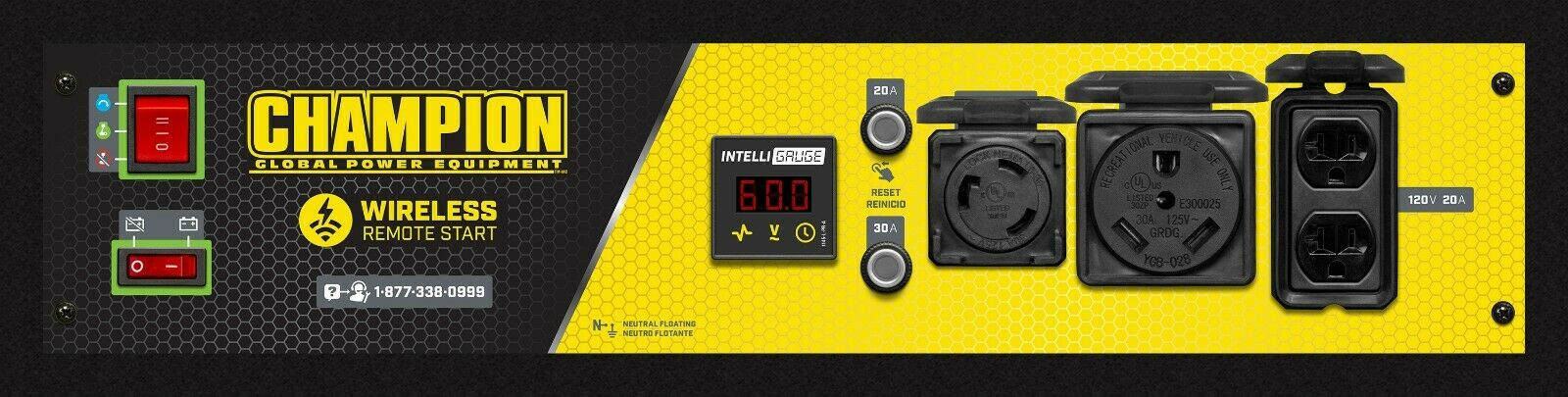 Champion 200964 3500W/4375W Gas Remote Start Generator New