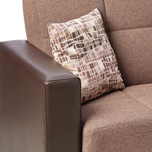 Ottomanson Sofa, 88 x 38 X 36, Brown