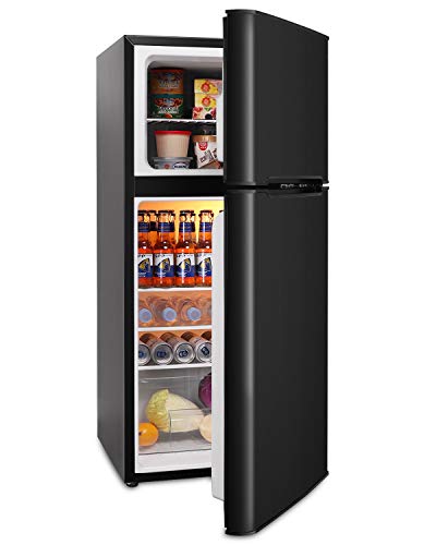 COOLLIFE Mini Freezer (4.5 Cubic Feet, Black)