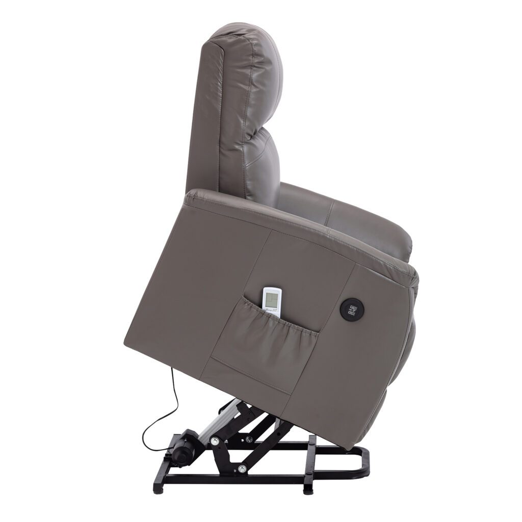 Lifesmart Luxury Leather Power Lift and Recline Massage Chair with Heat Therapy New