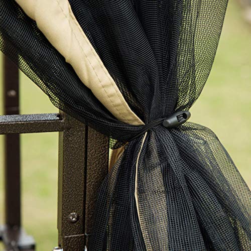 Sunnyglade Garden Gazebo 10' x 10' Patio Backyard Double Roof Vented Gazebo Canopy