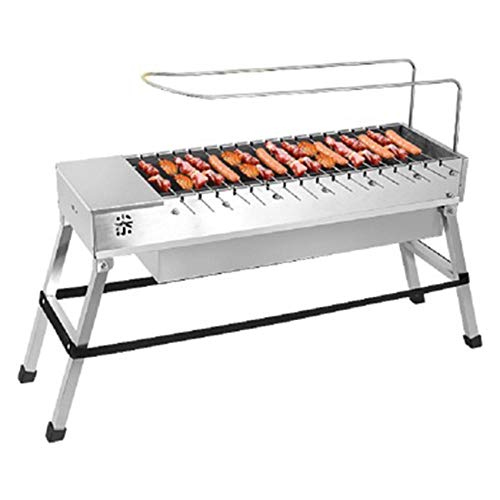 XTBB Outdoor Barbecue Stainless Steel Foldable BBQ Grill USB Electric Charcoal Grill Automatic Flip Barbecue Stove for Outdoor Picnic Home