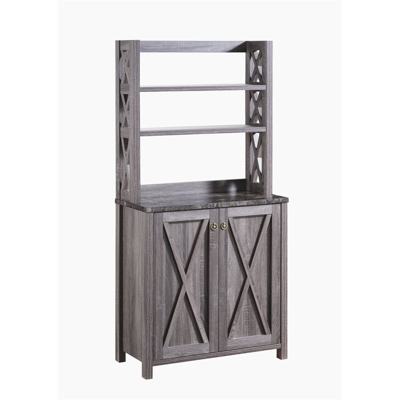 Farmhouse Wood Rectangle Kitchen Cabinet
