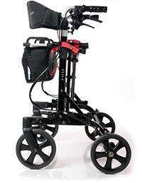 EV Rider Move-X Rollator 4 Wheel Walker Black/Blue Open Box