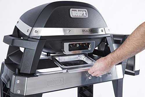 Weber 85012001 Pulse 2000 Cart Electric Grill, Black