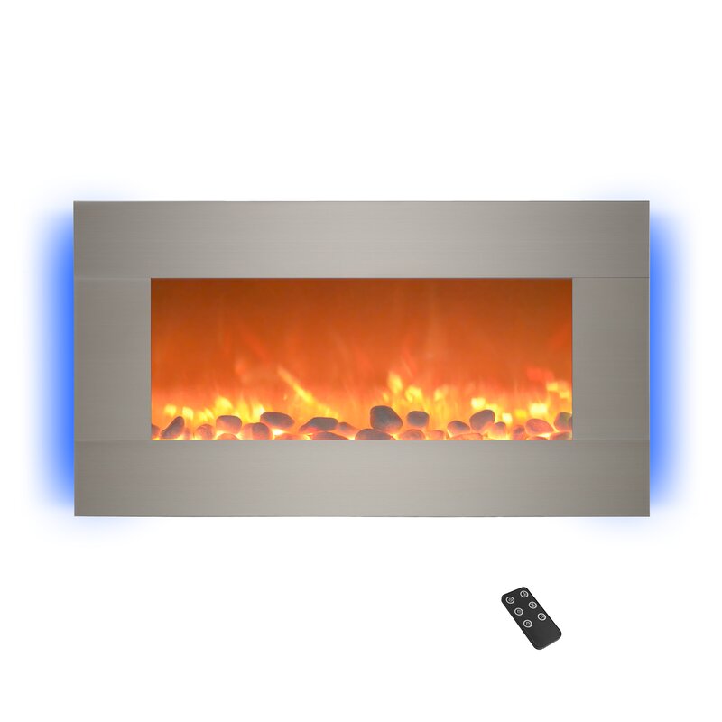Hyler Wall Mounted Electric Fireplace