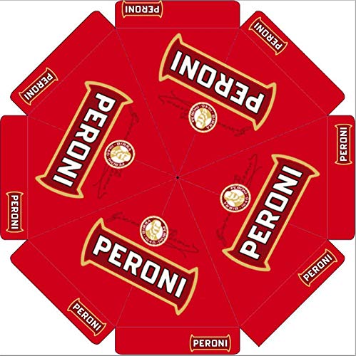 Peroni Italy 9 Foot Beer Patio Umbrella Market Style Red
