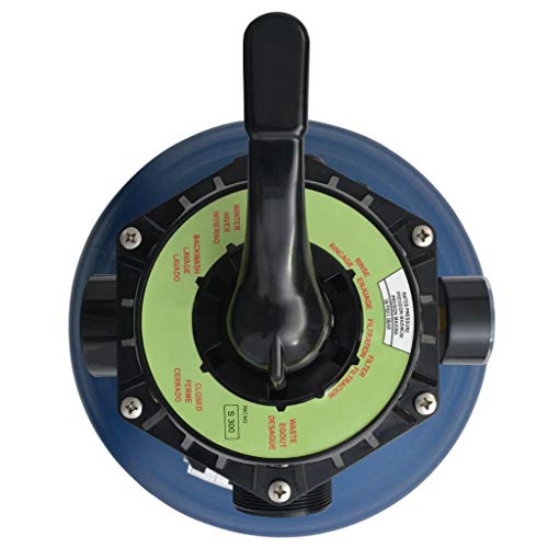 INLIFE Pool Sand Filter with 6 Position Valve Blue 18 inch