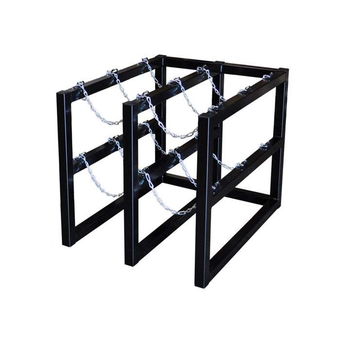 Justrite 2W X 3D Gas Cylinder Storage Rack | For 6 Cylinders