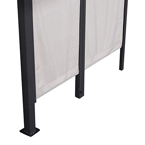 Outsunny 8' x 8' 3 Piece Outdoor Furniture Covered Gazebo Patio Bar Set