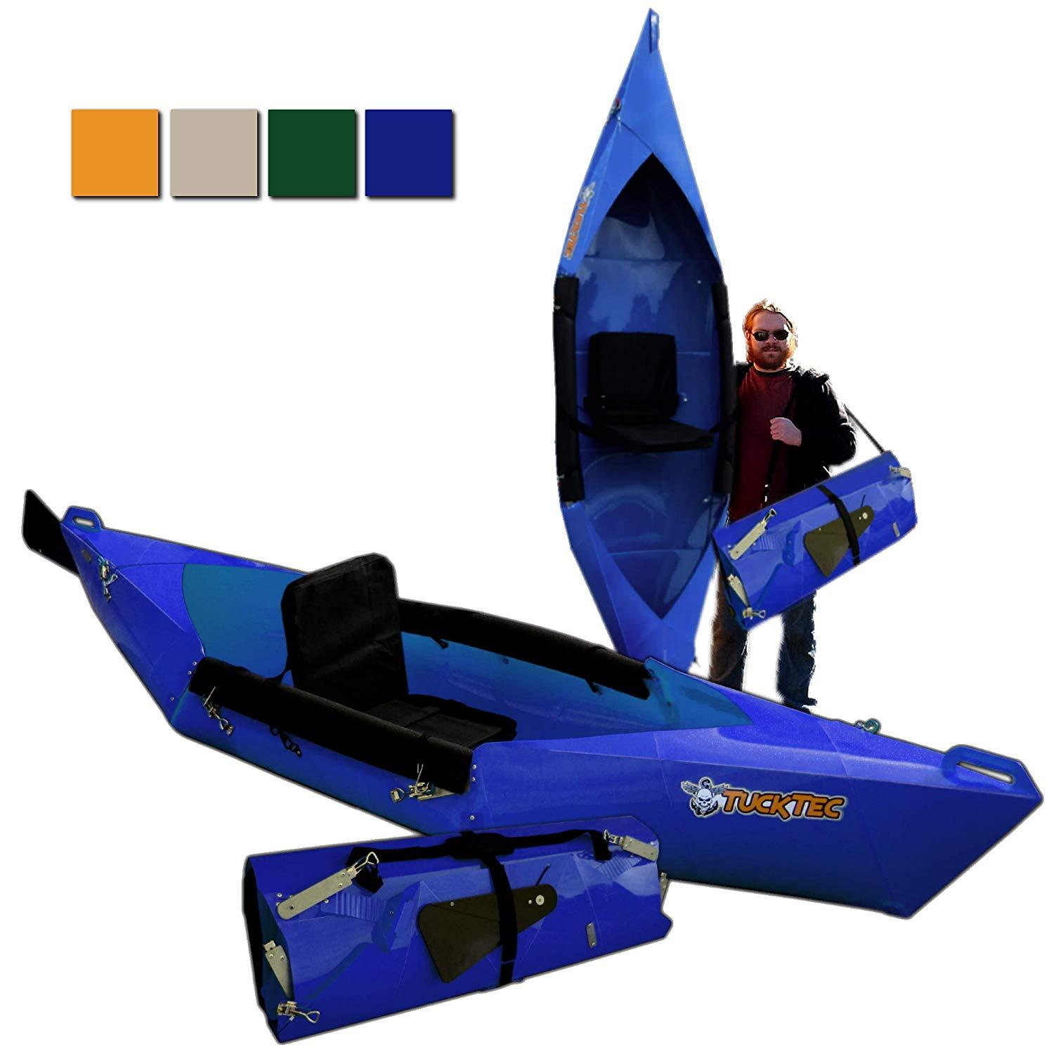 Tucktec Advanced 2020 Model 10 Ft Foldable Kayak Portable Lightweight Canoe Blue New
