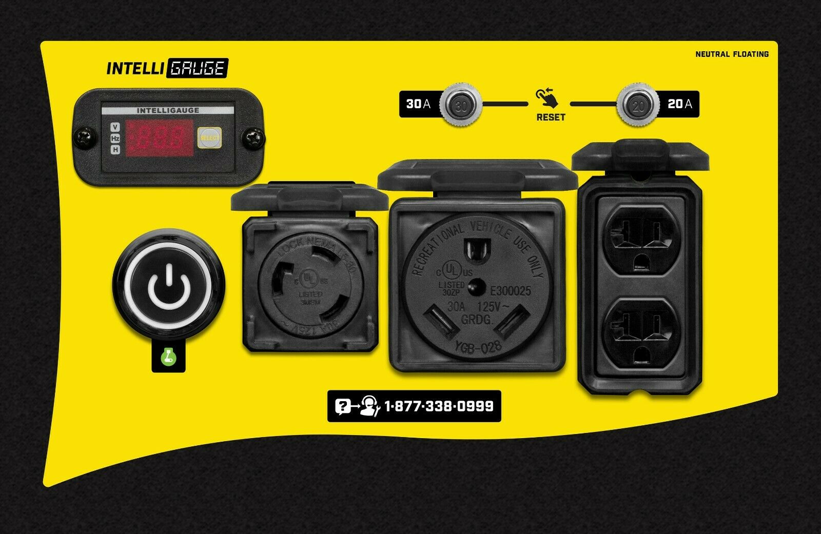 Champion 100433R 3550W/4450W Remote Start Portable Gas Generator Manufacturer RFB