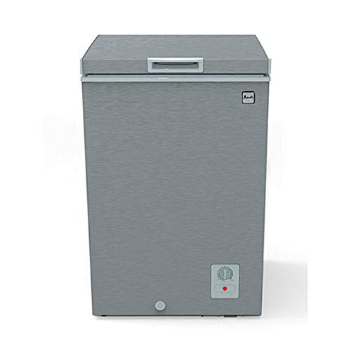 IM VERA CF353M3S 3.5 Cubic Foot Stand Alone Upright Chest Deep Freezer, Silver