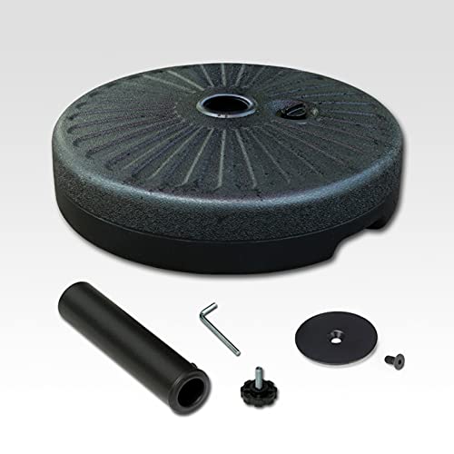 Cantilever Banana Parasol,Overhanging Garden Parasols Umbrella,Premium Hanging Patio Umbrella,with Solar Light,with Water Injection Base,Adjustable Direction,23 Meters,Red