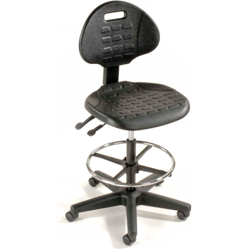 Interion® 5-Way Adjustable Ergonomic Stool, Black