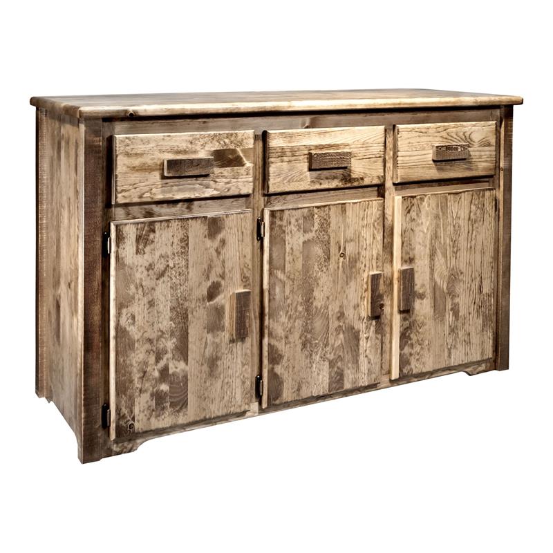 Montana Woodworks Homestead Transitional Wood Sideboard in Brown