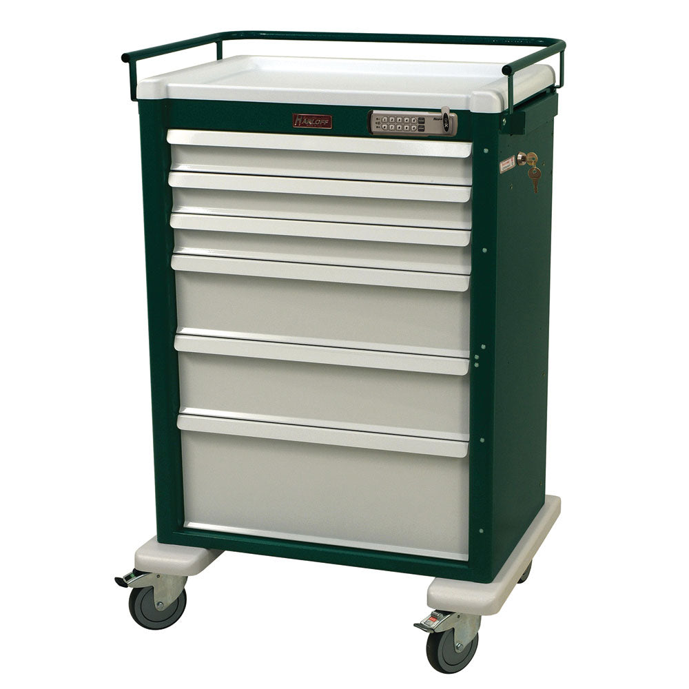 Harloff Universal Line Procedure Cart, 6 Drawers, E-Lock