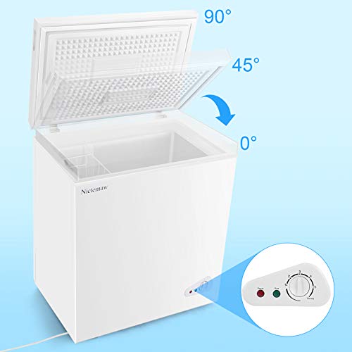Nictemaw Chest Freezer,5.3 Cu.Ft Large Capacity Chest Freezer