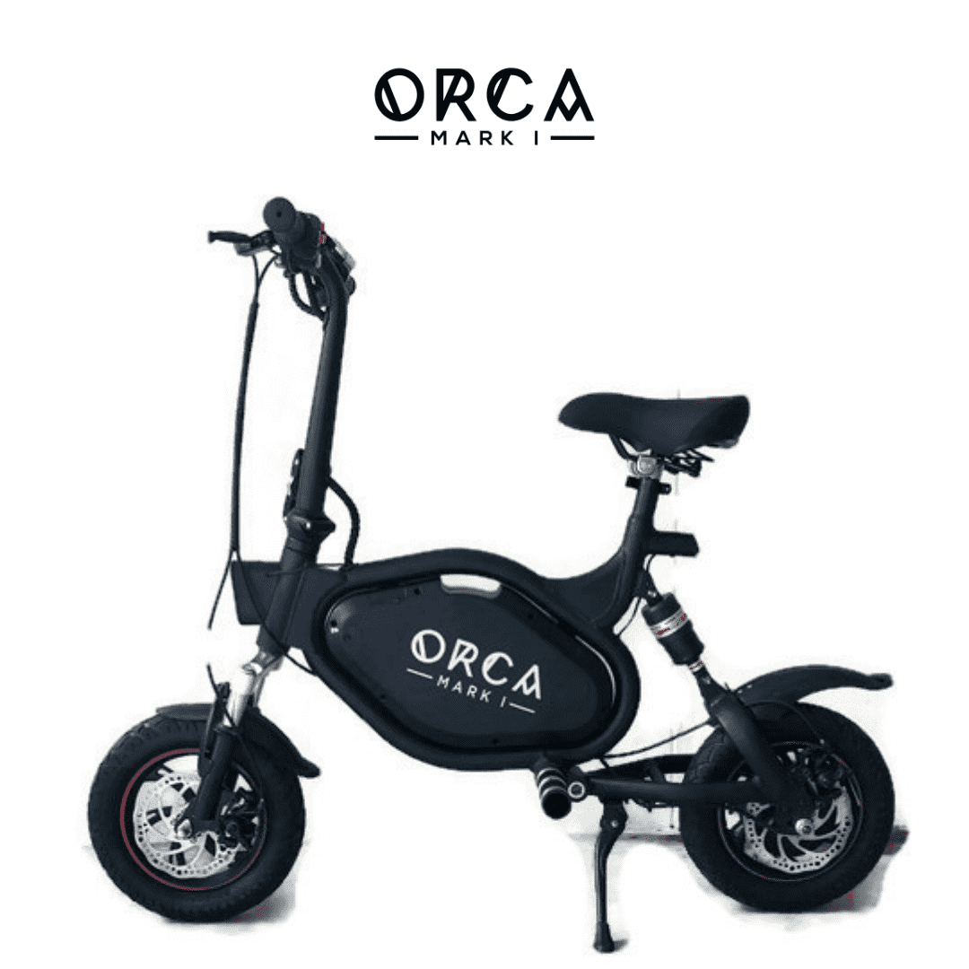 VORO ORCA Mark 48V 500W Foldable Seated Electric Scooter with Alarm System Black New