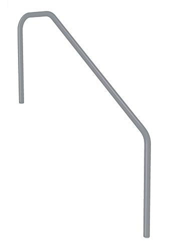 S.R.Smith 3HR-4-049-VG 3-Bend Sealed Steel Rail for Pools, Pewter Gray
