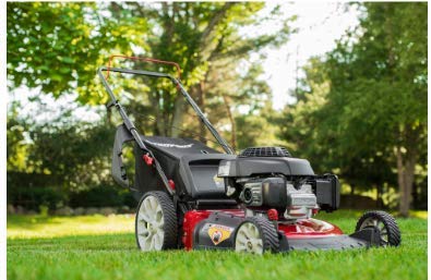 Troy-Bilt TB160 21 in. 160 cc Gas Walk Behind Push Mower with High Rear Wheels and 3-in-1 Cutting Triaction Cutting System