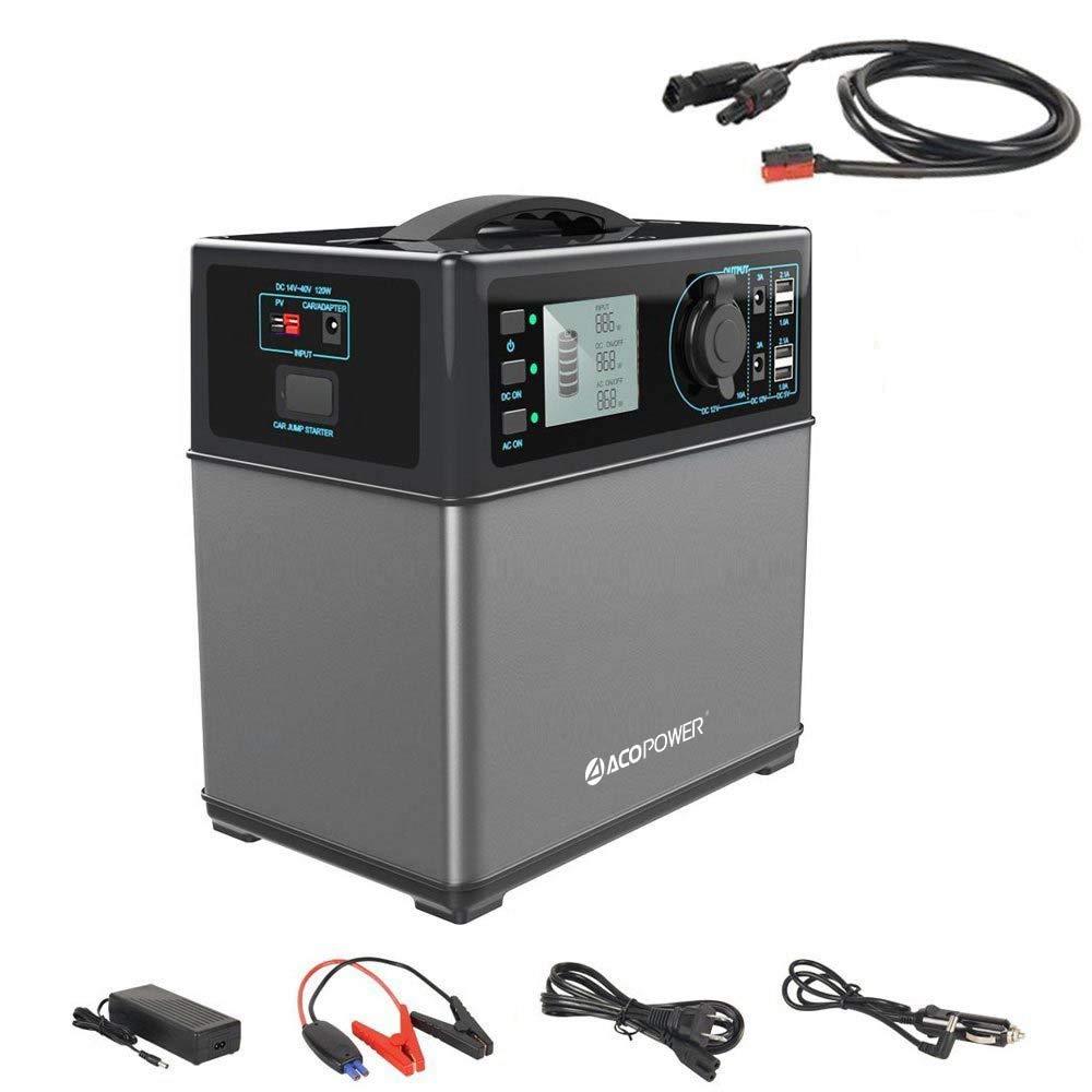 ACOPOWER HYPS5B 400Wh Portable Solar Generator Power Supply with Car Jump Starter New