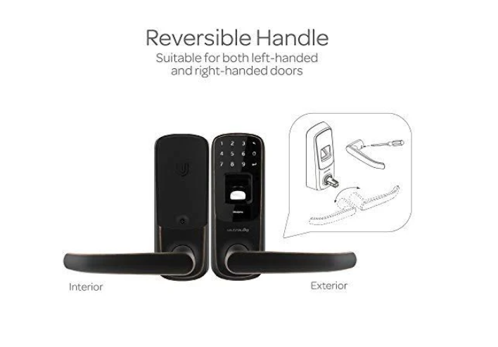 U-Tec UL3 BT (2nd Gen) Smart Lever Lock in Aged Bronze New