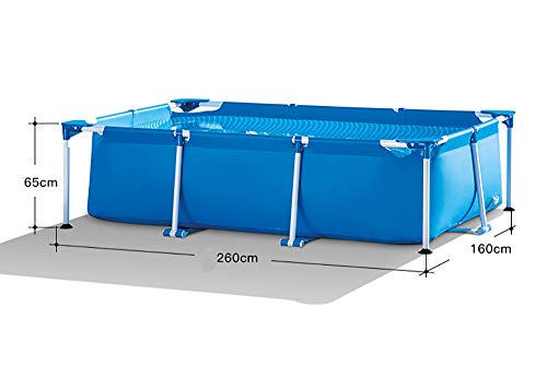 8.5ft x 5.3ft x 26in Above Ground Swimming Pool, Quick Installation Metal Frame, Summer Swimming Pool Toy, The for Children