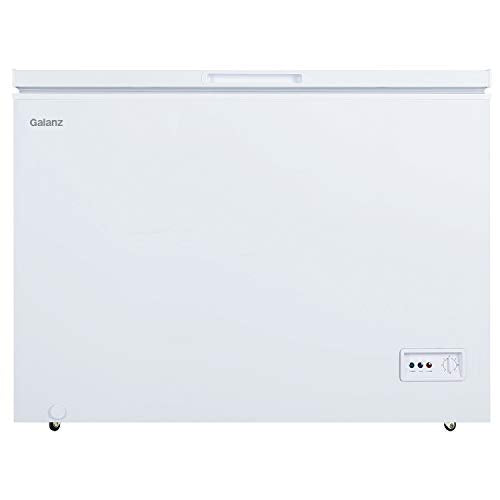 Galanz GLF10CWED01 Manual Defrost Chest Freezer, Mechanical Temperature Control, 10.0 Cu.Ft, White
