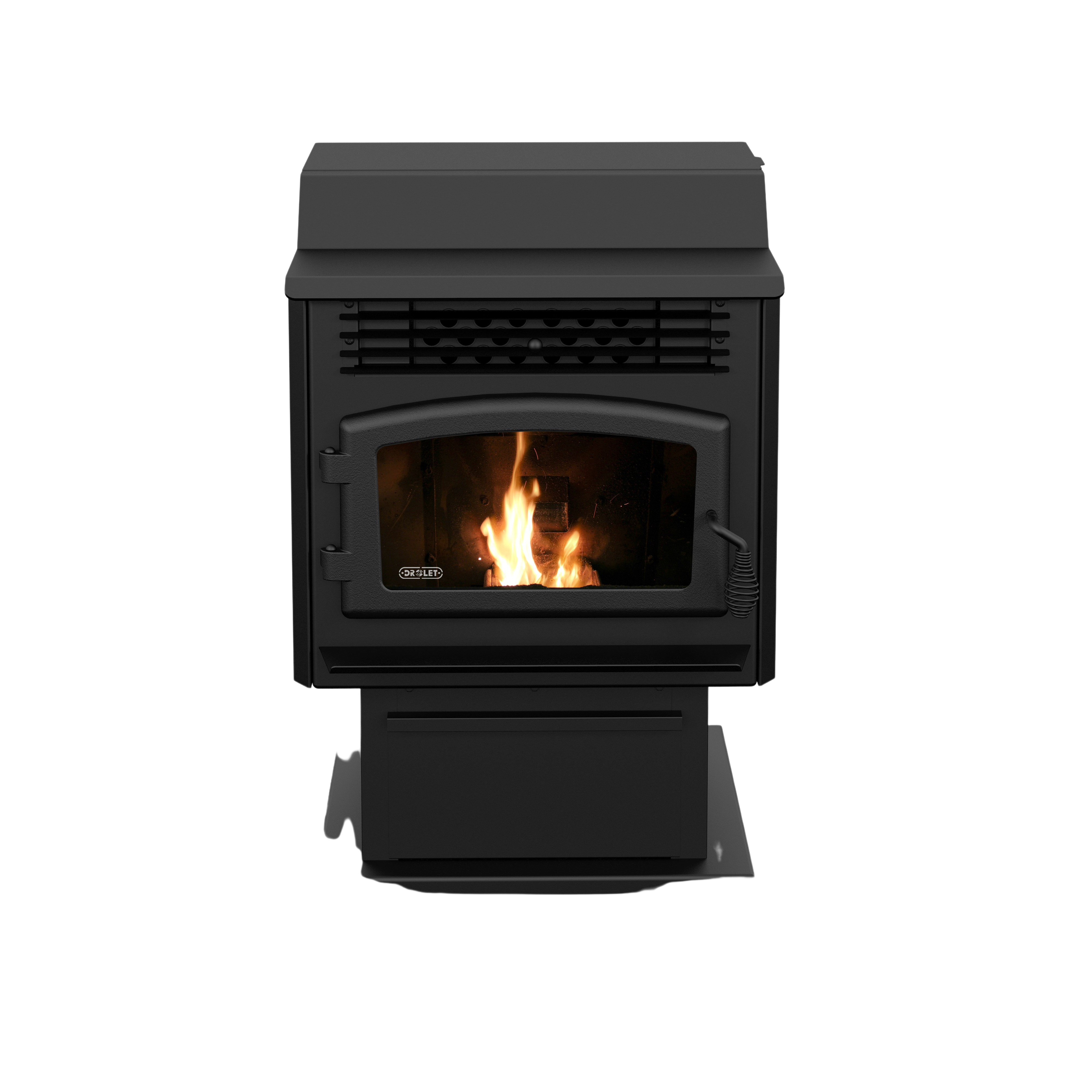 Drolet ECO-55 ST 2,000 Sq. Ft. Top Feed Pellet Stove 80 lb Hopper With Blower New