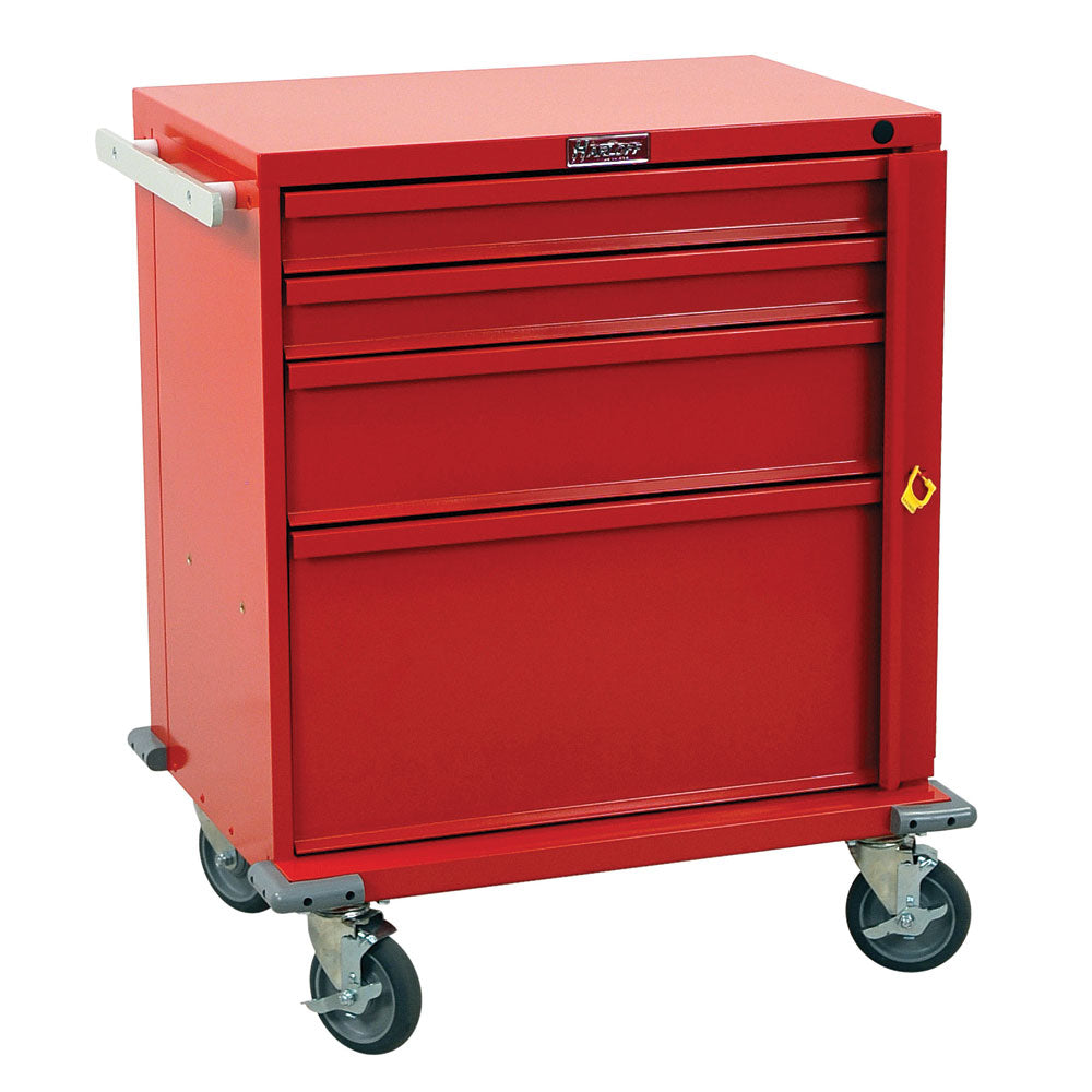 Harloff V-Series Line Emergency Cart, 4 Drawers, Breakaway Lock