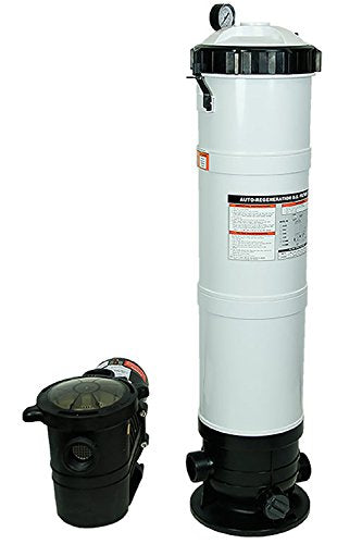 Rx Clear DE Element Inground Swimming Pool Filter System with Mighty Niagara 1 HP Pump | 110/220 Volt | Pools Up to 25,700 Gallons