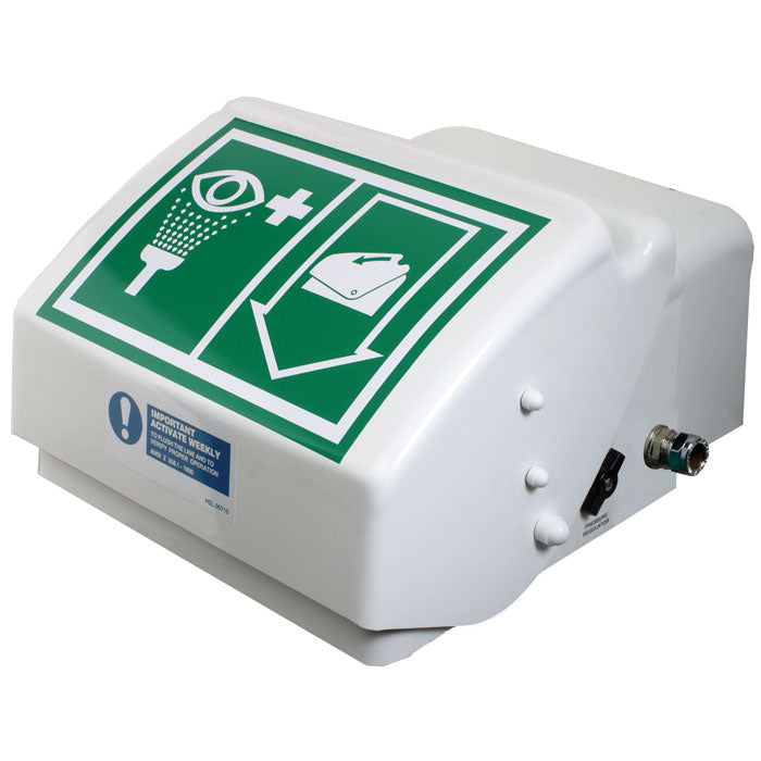 Justrite Wall Mount, Closed ABS Bowl, Hughes Eye/Face Wash