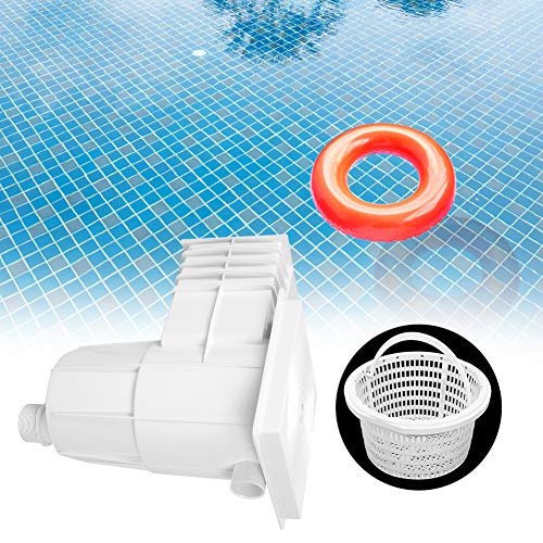 AUNMAS 2in Male Skimmer Plastic Filter Basket Debris Cleaner Screw Swimming Pool Leaf Cleaning Replacement Accessories for Pond