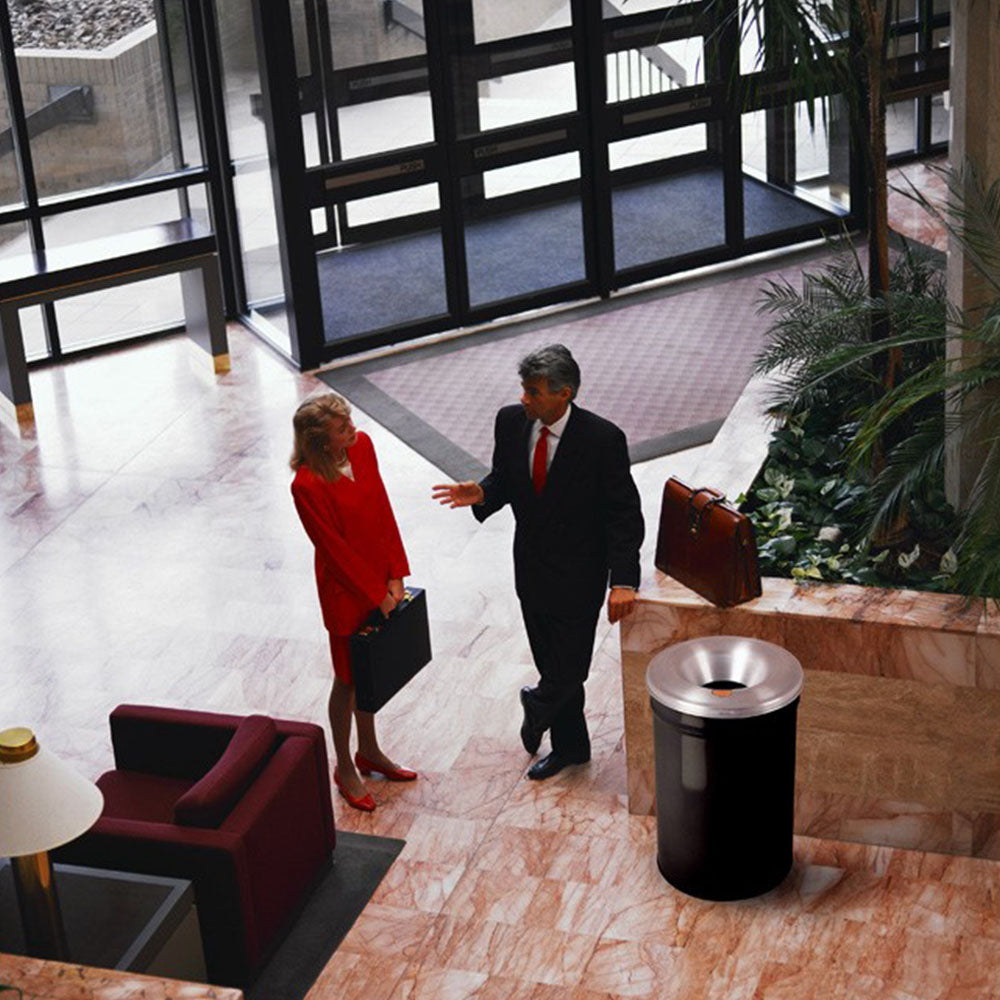 Justrite 30 Gallon, Cease-Fire® Waste Receptacle, Safety Drum Can With Aluminum Head