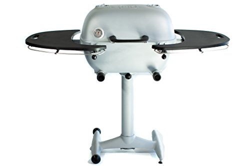 PK Grills PK360 Outdoor Charcoal Grill and Smoker Combination , Silver