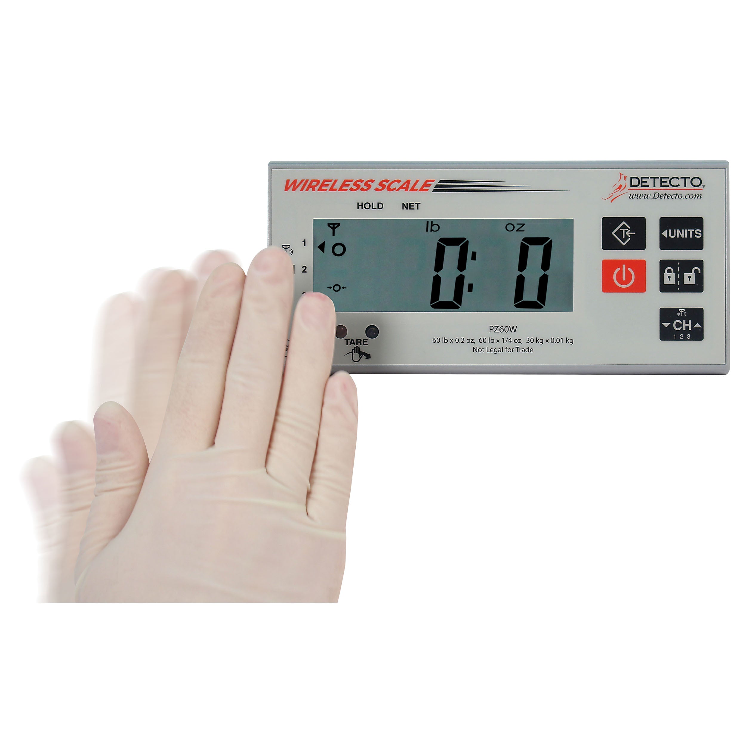Detecto PZ Series Wireless Digital Ingredient Scale