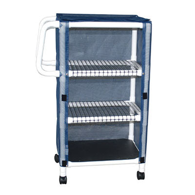 MJM Multi-Shelf Compact Linen Cart with Cover