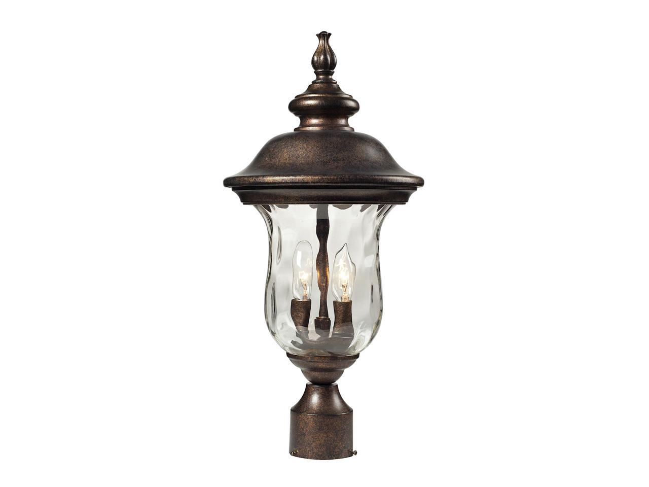Elk Lighting Lafayette 2 Light Post Mount in Regal Bronze - 45023-2