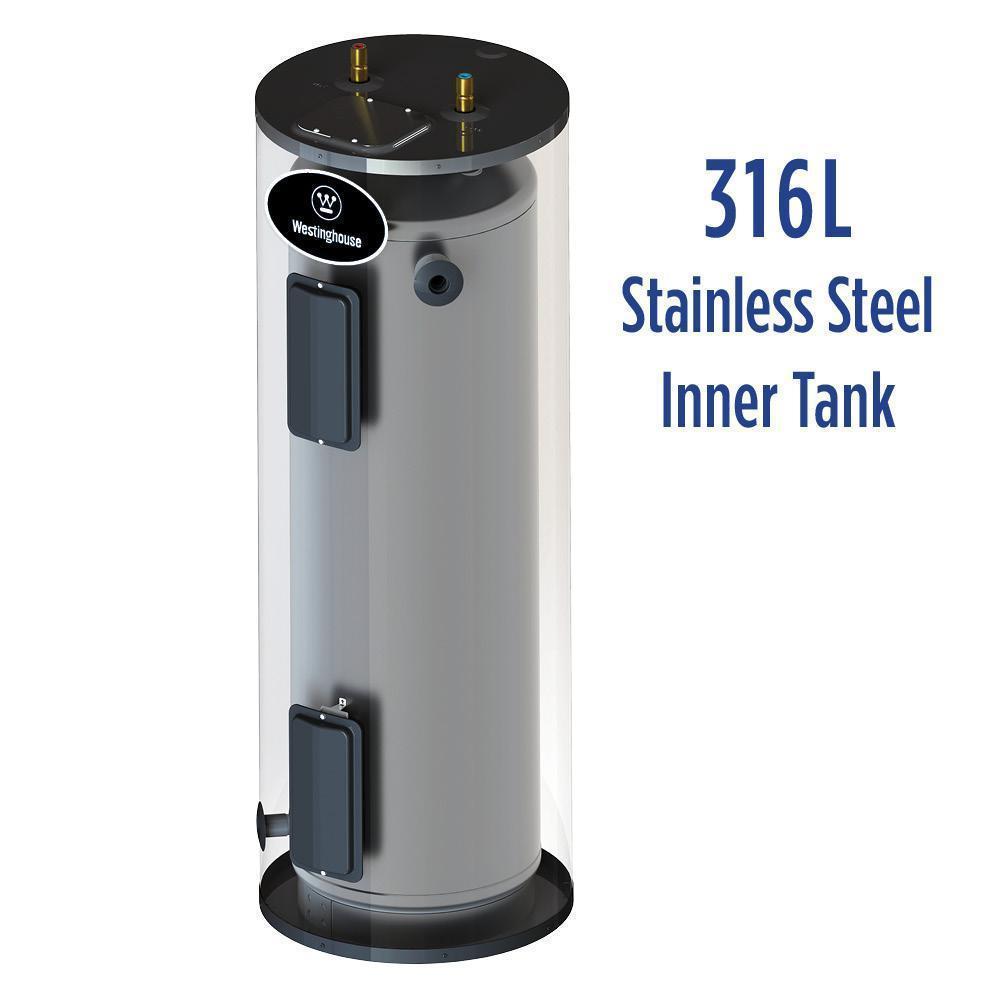 Westinghouse WER040C2X045N 40 Gal. Lifetime 5500W Electric Water Heater with Durable 316l Stainless Steel Tank New