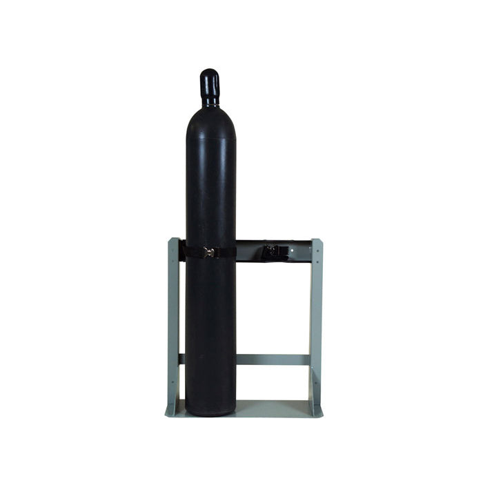 Justrite Steel Gas Cylinder Stand, 2 Cylinder Capacity