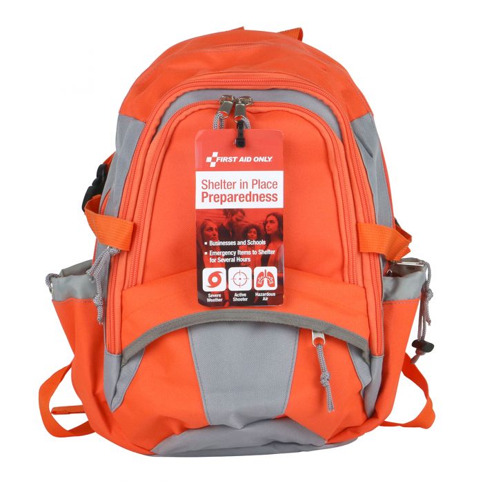 First Aid Only Shelter in Place Emergency Preparedness Backpack