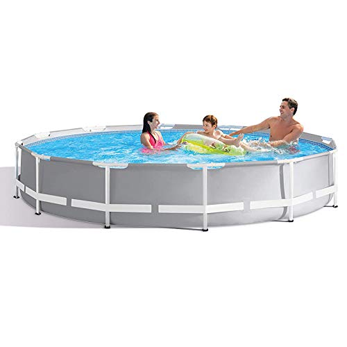 JYYYBD Above Ground Round Swimming Pool, Family Kids Adults Swimming Pool, Metal Frame Easy Set Pool for Summer Outdoor Backyard,305x76cm