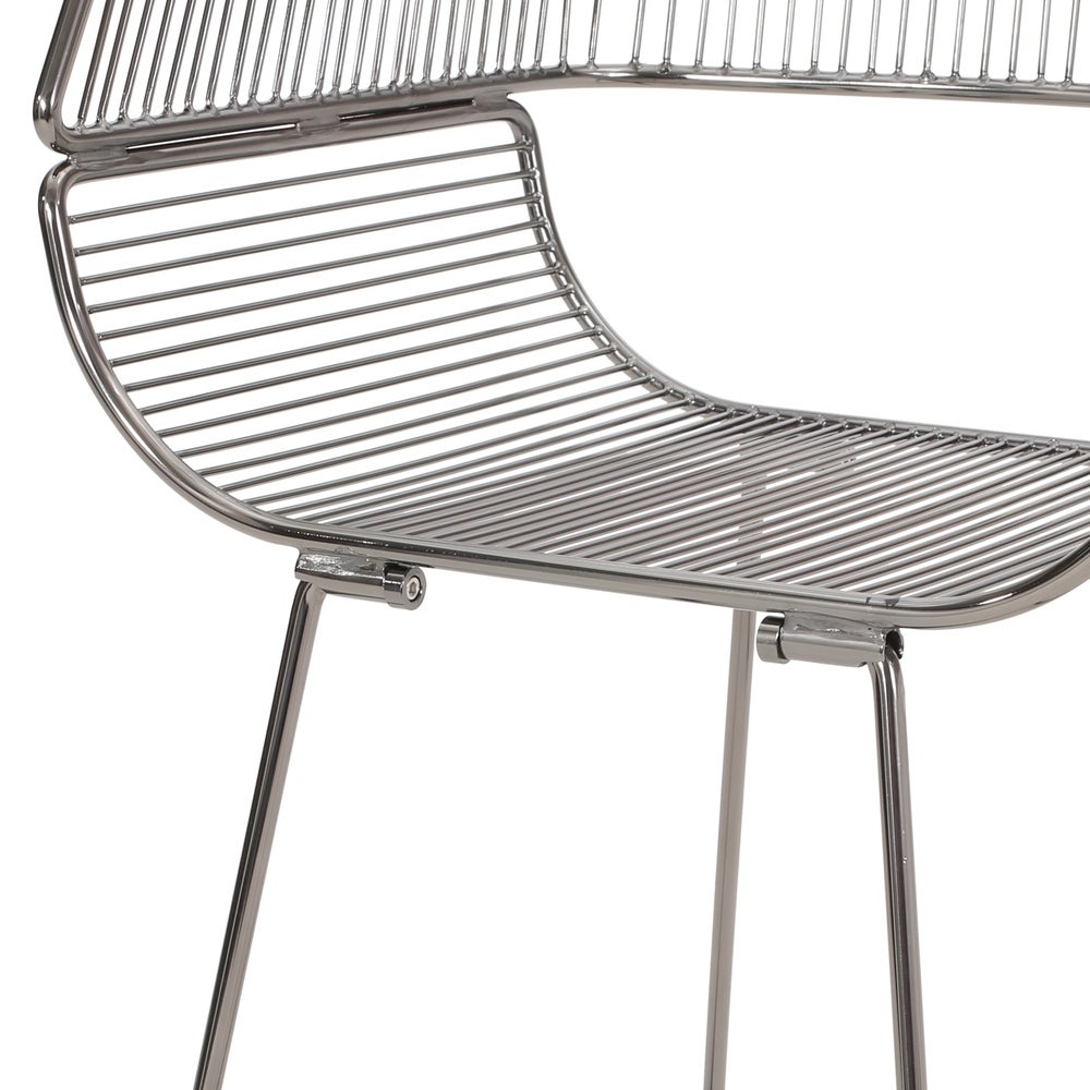 Lipscomb Modern Glam Iron Dining Chair - 21.00