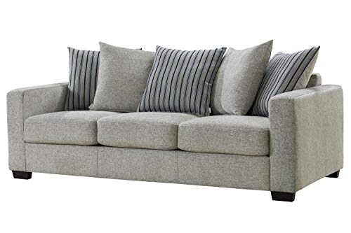 Acanva Luxury Modern Chenille Living Room Sofa, 85