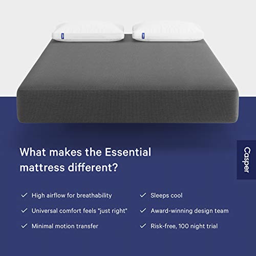Casper Sleep Essential Mattress, Queen, 2018 Edition